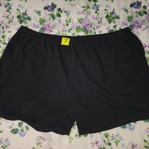 Reebok Black Sweat Shorts 6XL